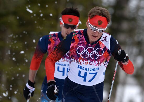 2014 Olympics. Cross-country skiing. Men. Individual race