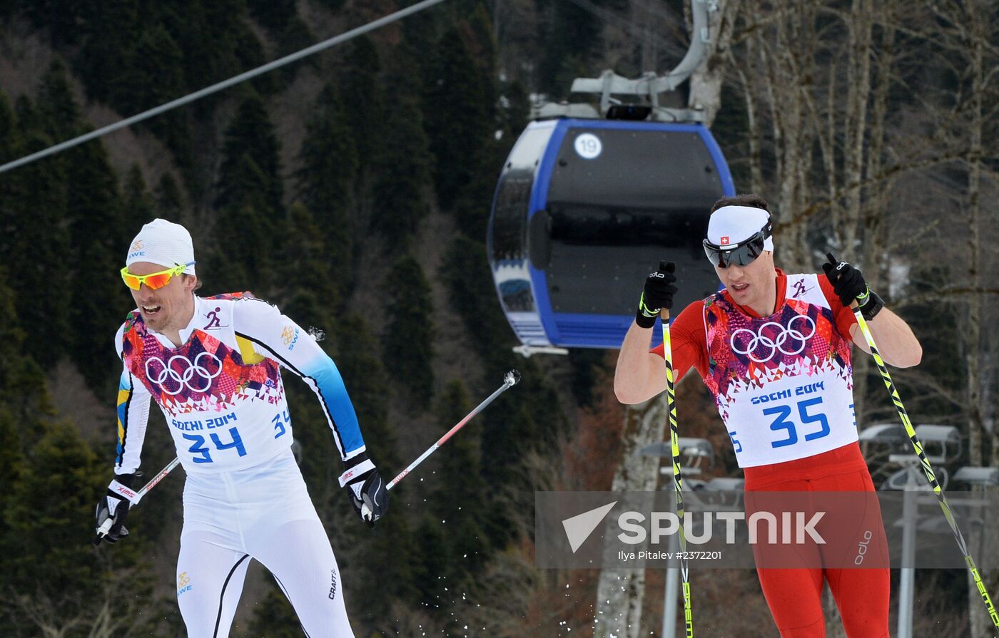 2014 Olympics. Cross-country skiing. Men. Individual race