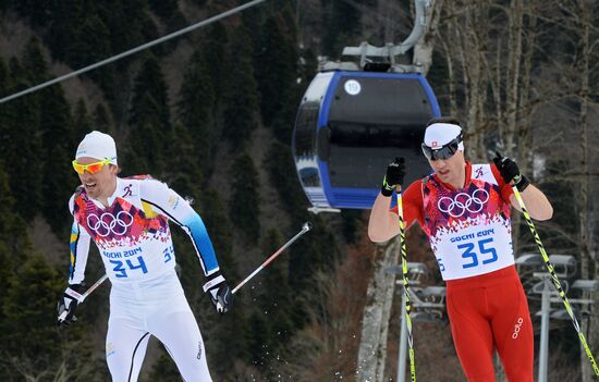 2014 Olympics. Cross-country skiing. Men. Individual race