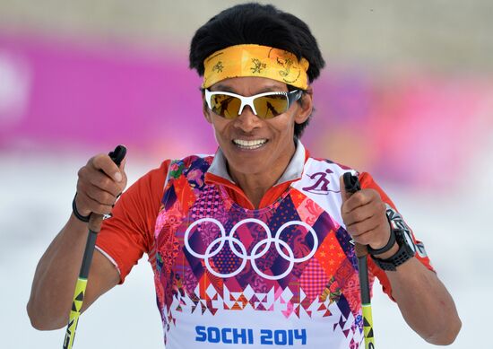 2014 Olympics. Cross-country skiing. Men. Individual race