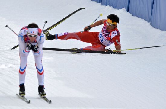 2014 Olympics. Cross-country skiing. Men. Individual race