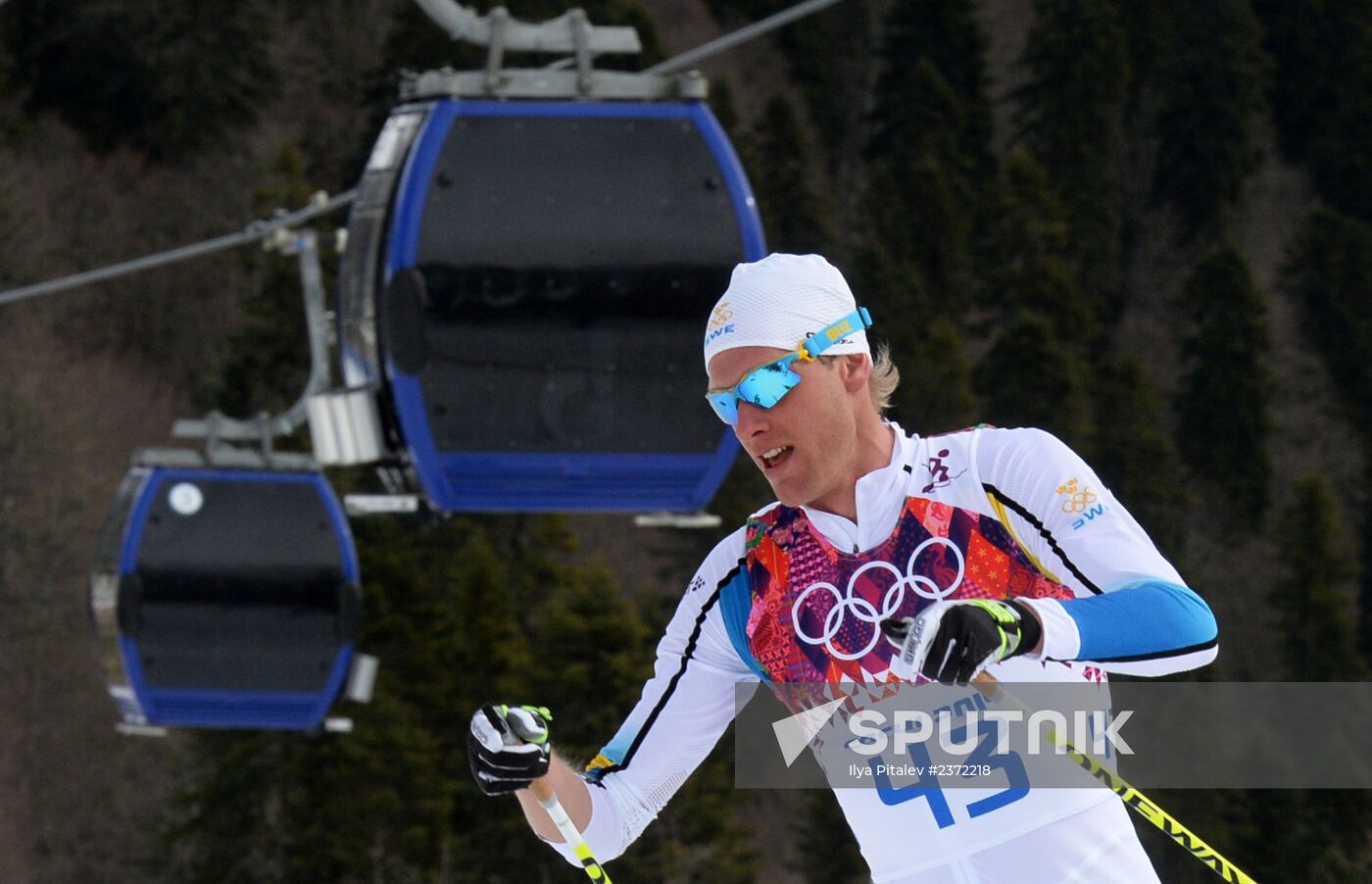 2014 Olympics. Cross-country skiing. Men. Individual race
