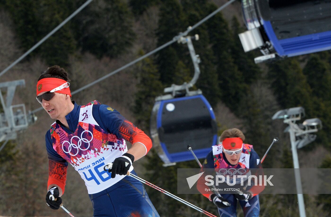 2014 Olympics. Cross-country skiing. Men. Individual race