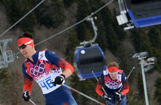 2014 Olympics. Cross-country skiing. Men. Individual race