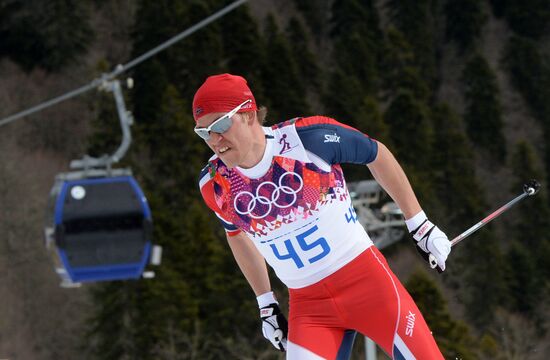 2014 Olympics. Cross-country skiing. Men. Individual race