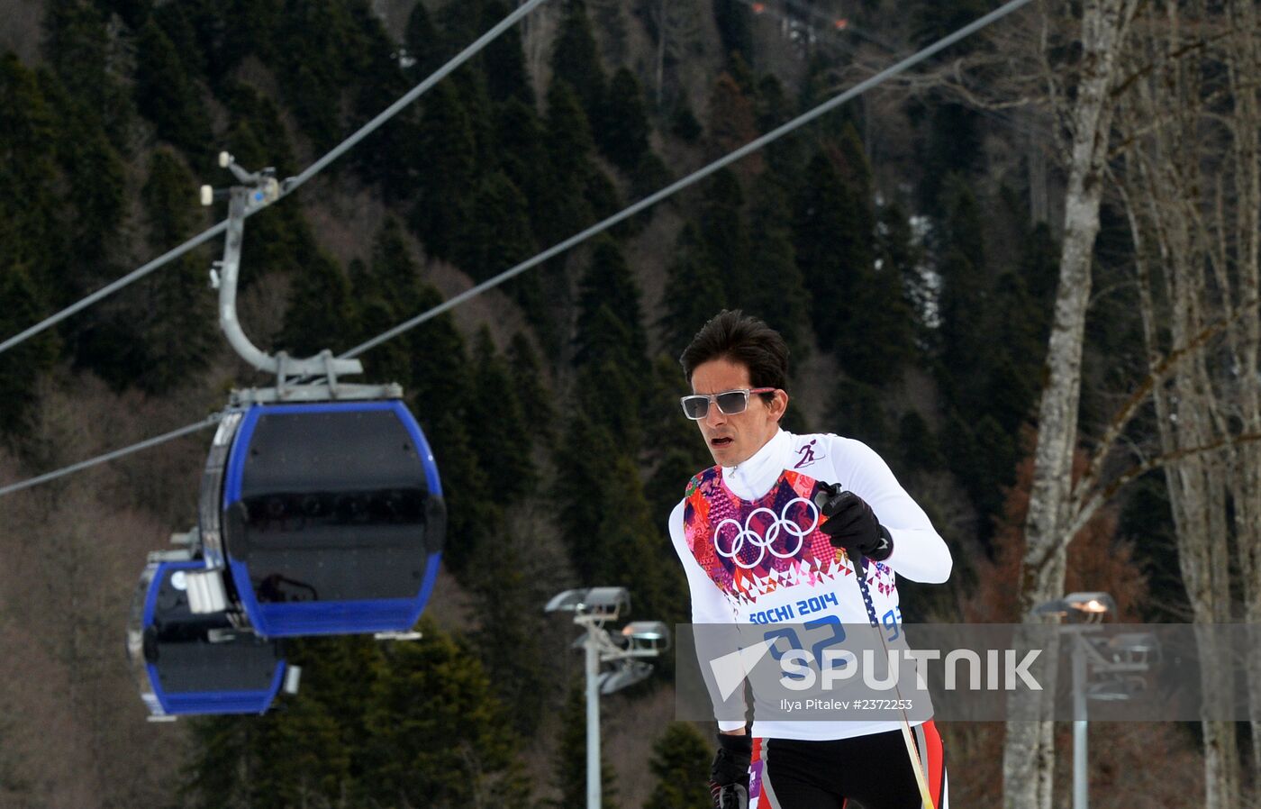 2014 Olympics. Cross-country skiing. Men. Individual race