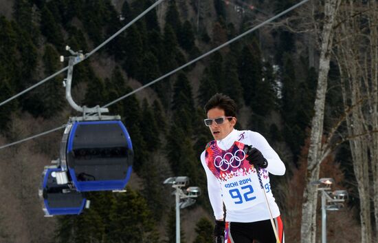 2014 Olympics. Cross-country skiing. Men. Individual race