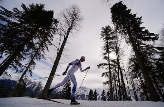 2014 Olympics. Cross-country skiing. Men. Individual race