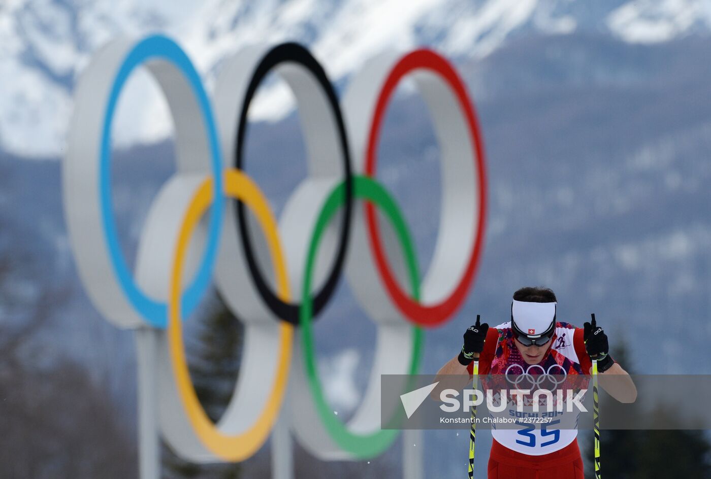 2014 Olympics. Cross-country skiing. Men. Individual race