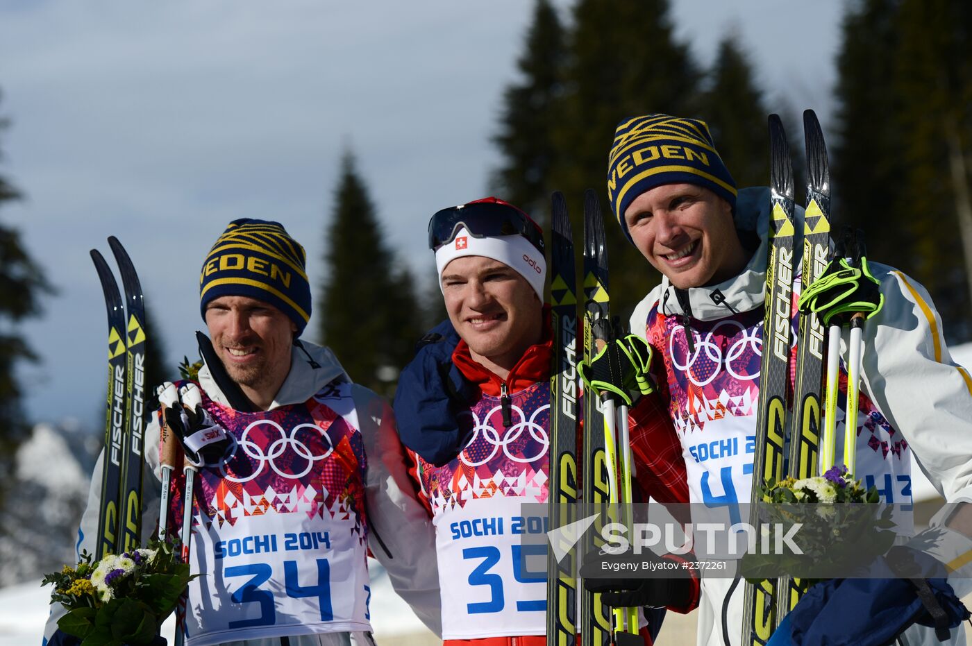 2014 Olympics. Cross-country skiing. Men. Individual race