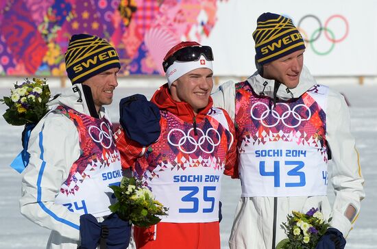 2014 Olympics. Cross-country skiing. Men. Individual race