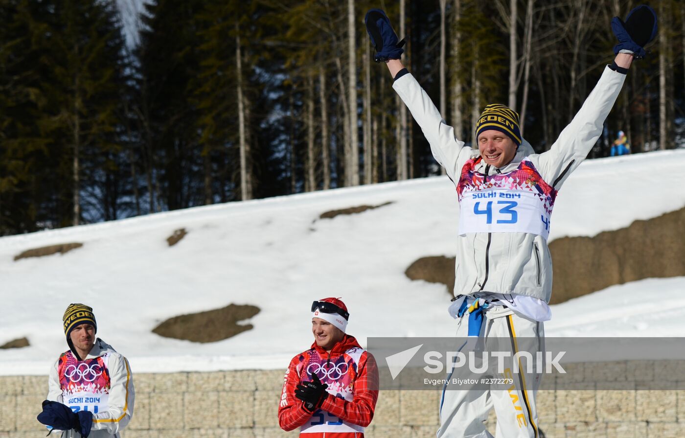 2014 Olympics. Cross-country skiing. Men. Individual race