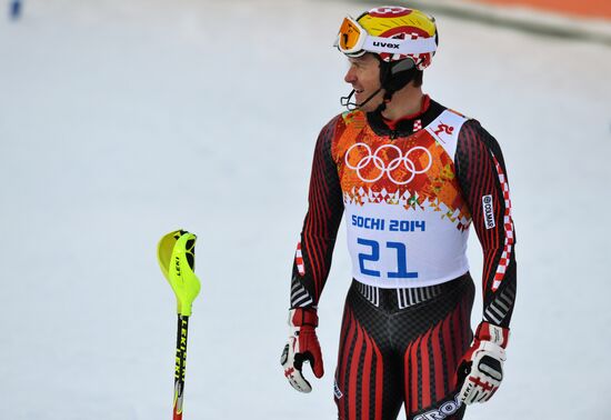 2014 Winter Olympics. Alpine skiing. Men. Super combined