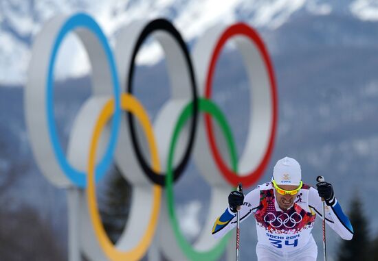 2014 Olympics. Cross-country skiing. Men. Individual race