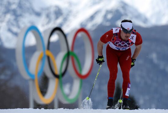 2014 Olympics. Cross-country skiing. Men. Individual race