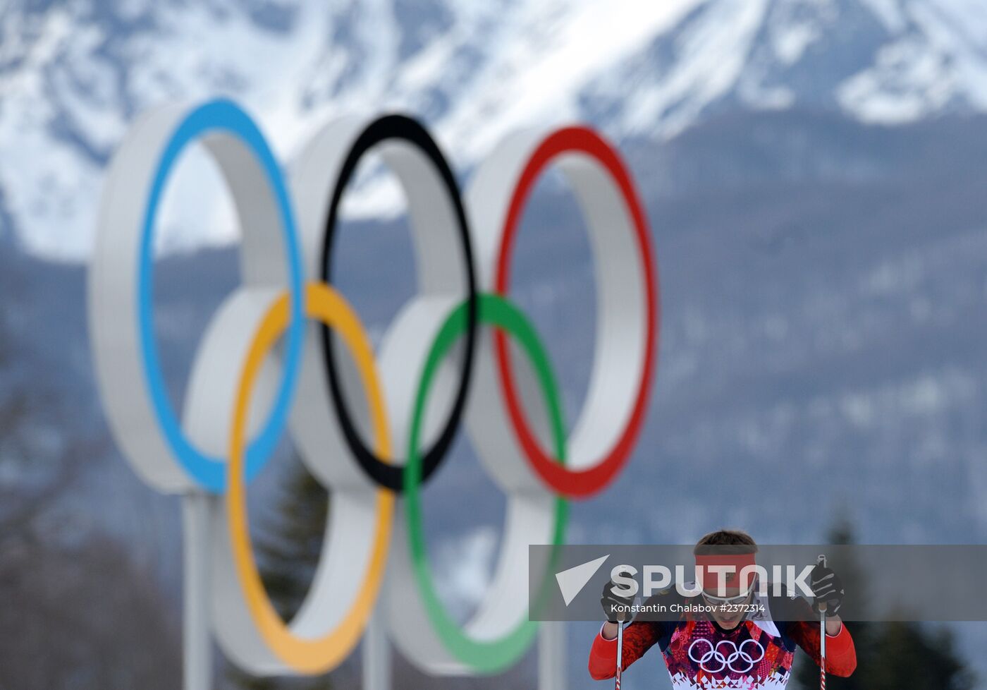 2014 Olympics. Cross-country skiing. Men. Individual race