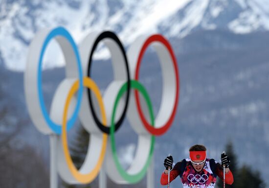 2014 Olympics. Cross-country skiing. Men. Individual race