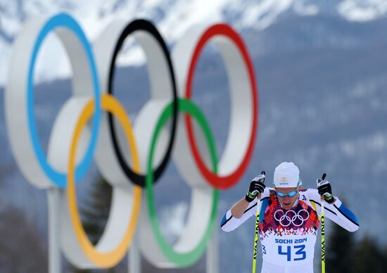 2014 Olympics. Cross-country skiing. Men. Individual race