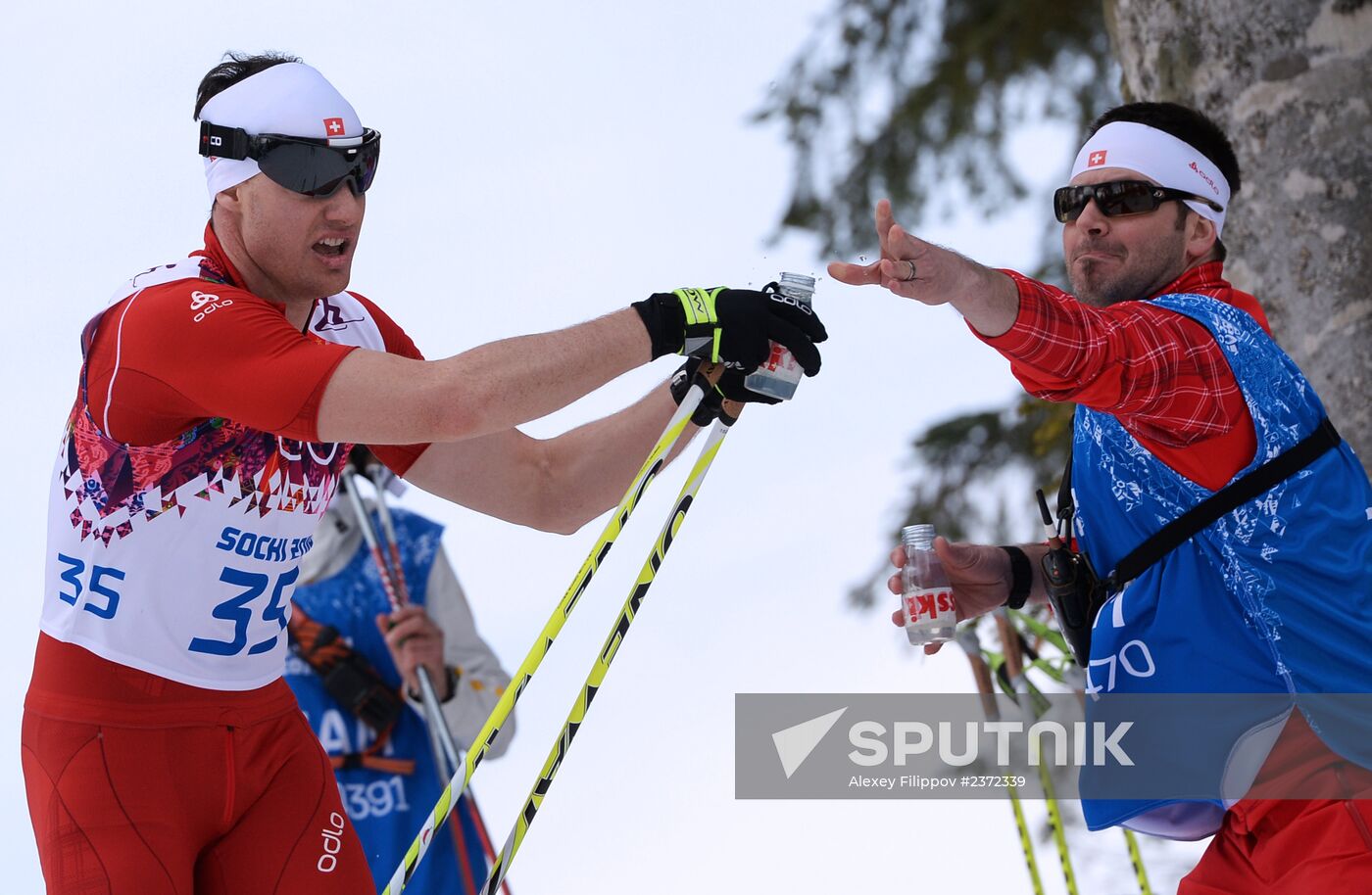 2014 Olympics. Cross-country skiing. Men. Individual race