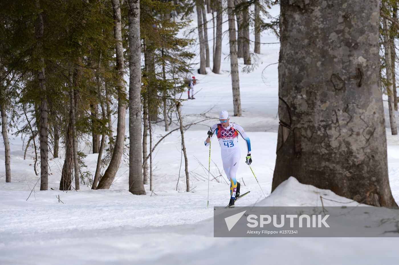 2014 Olympics. Cross-country skiing. Men. Individual race
