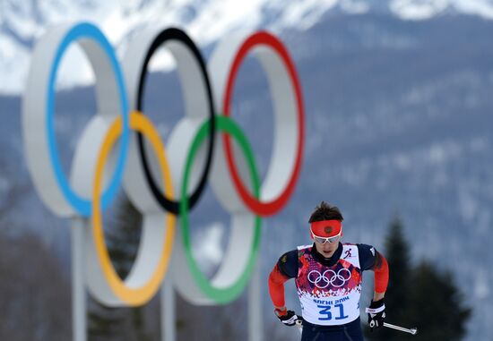 2014 Olympics. Cross-country skiing. Men. Individual race