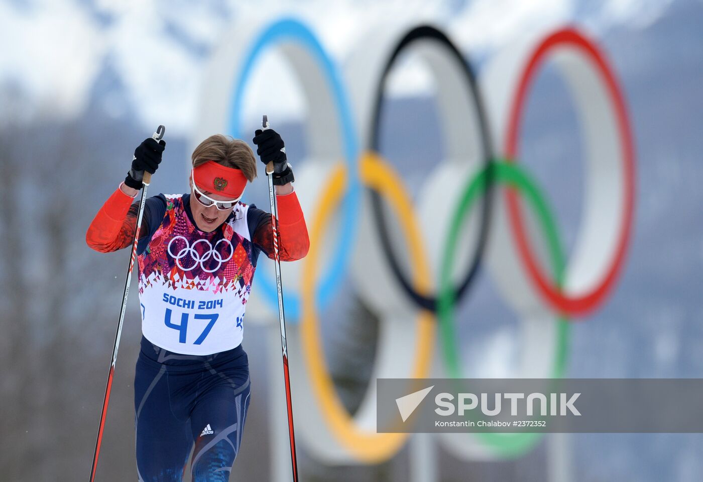 2014 Olympics. Cross-country skiing. Men. Individual race