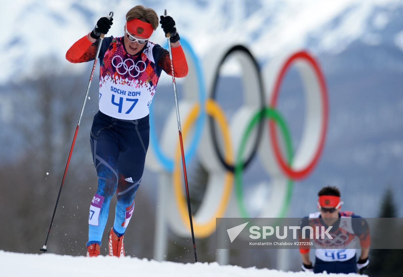 2014 Olympics. Cross-country skiing. Men. Individual race