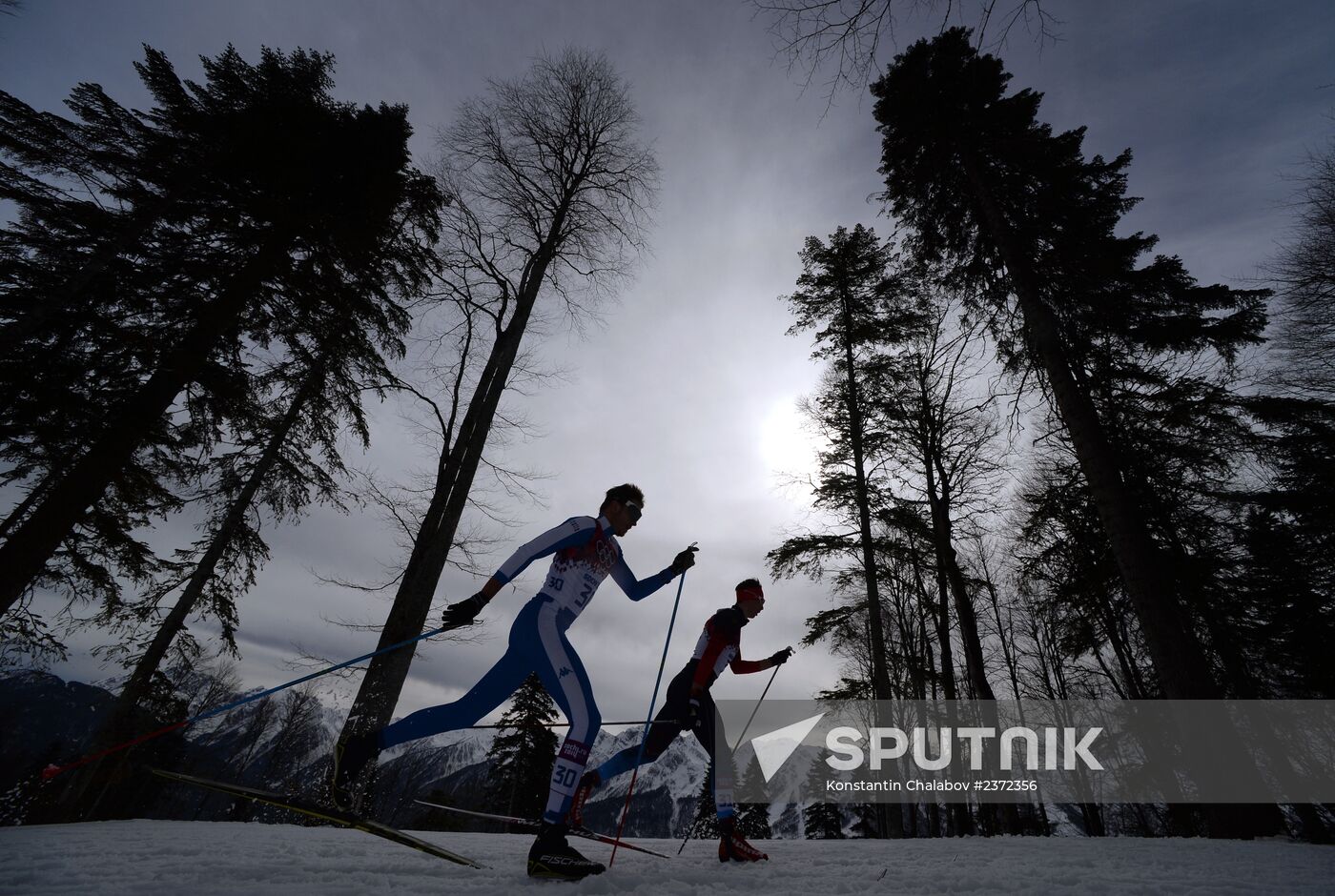 2014 Olympics. Cross-country skiing. Men. Individual race