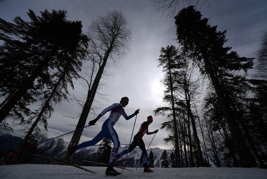 2014 Olympics. Cross-country skiing. Men. Individual race