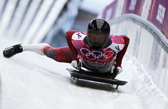 2014 Winter Olympics. Skeleton. Men. Day One