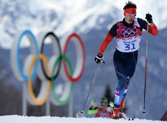 2014 Olympics. Cross-country skiing. Men. Individual race