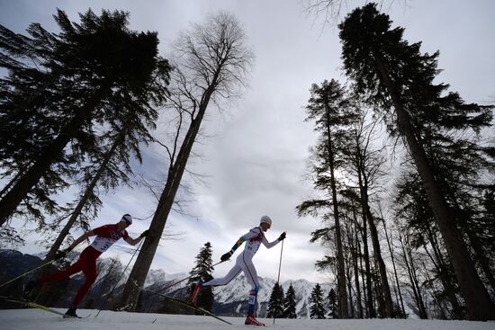2014 Olympics. Cross-country skiing. Men. Individual race