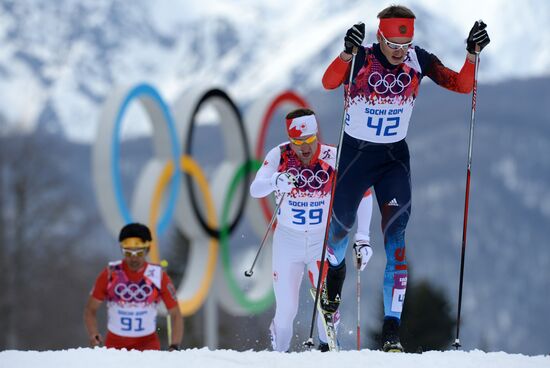 2014 Olympics. Cross-country skiing. Men. Individual race