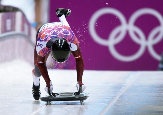 2014 Winter Olympics. Skeleton. Men. Day One