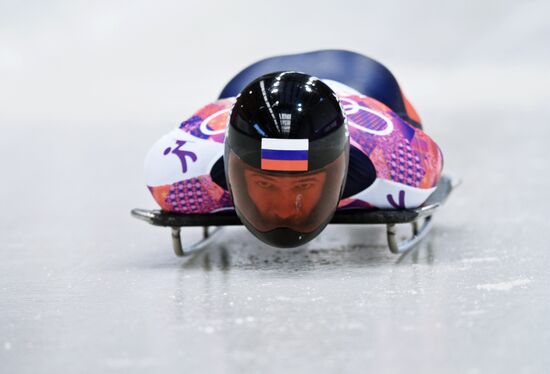 2014 Winter Olympics. Skeleton. Men. Day One