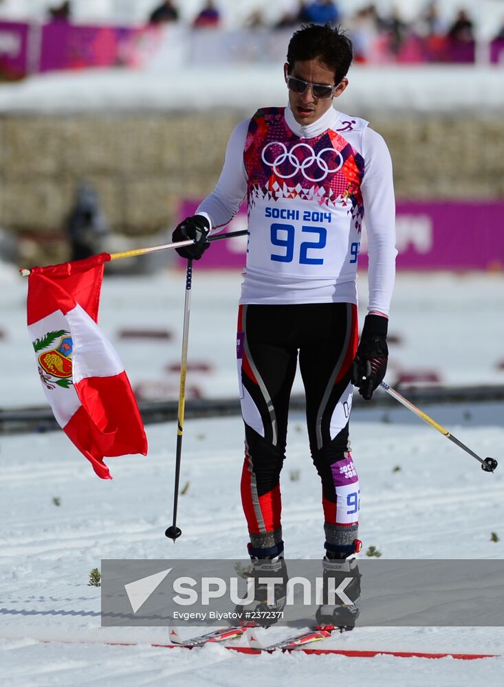 2014 Olympics. Cross-country skiing. Men. Individual race