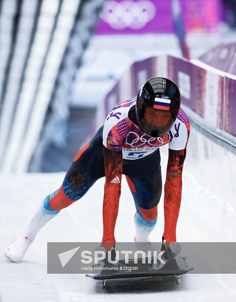 2014 Winter Olympics. Skeleton. Men. Day One