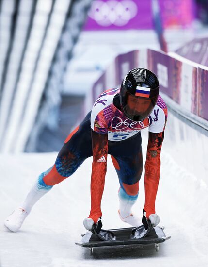 2014 Winter Olympics. Skeleton. Men. Day One
