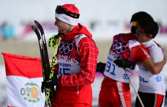 2014 Olympics. Cross-country skiing. Men. Individual race