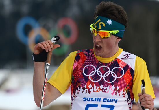2014 Olympics. Cross-country skiing. Men. Individual race