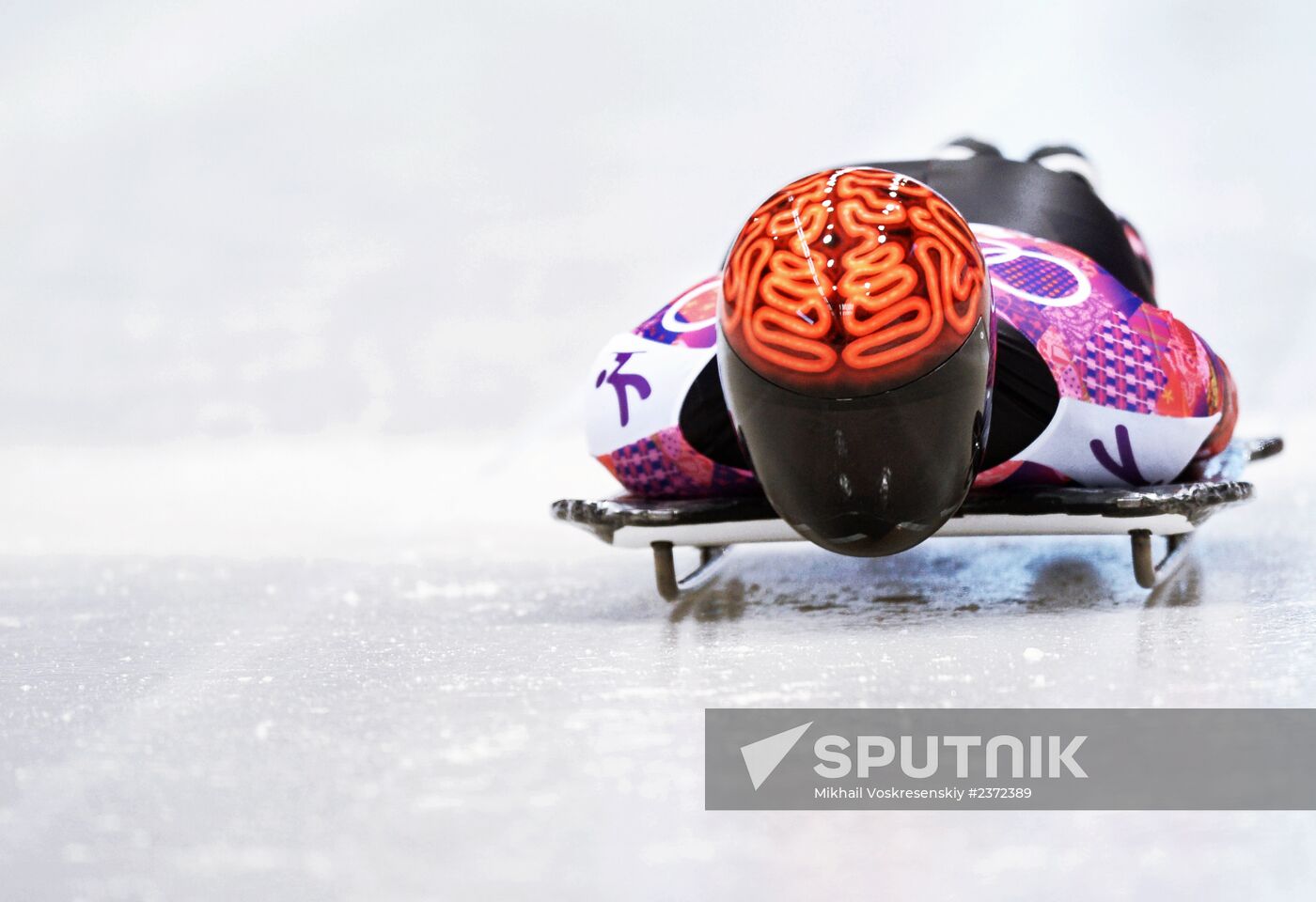 2014 Winter Olympics. Skeleton. Men. Day One