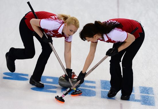 2014 Winter Olympics. Curling. Women. Day Five