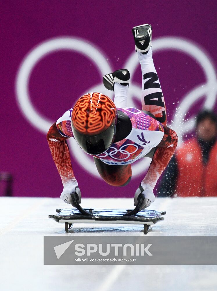 2014 Winter Olympics. Skeleton. Men. Day One