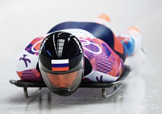 2014 Winter Olympics. Skeleton. Men. Day One