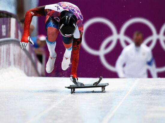 2014 Winter Olympics. Skeleton. Men. Day One