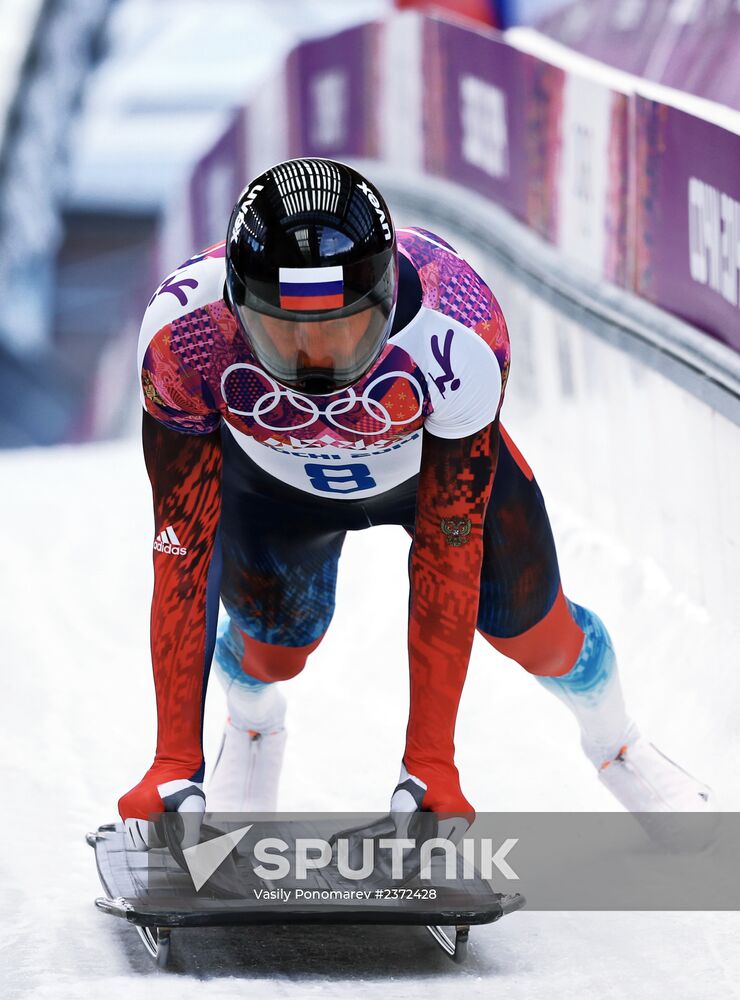 2014 Winter Olympics. Skeleton. Men. Day One