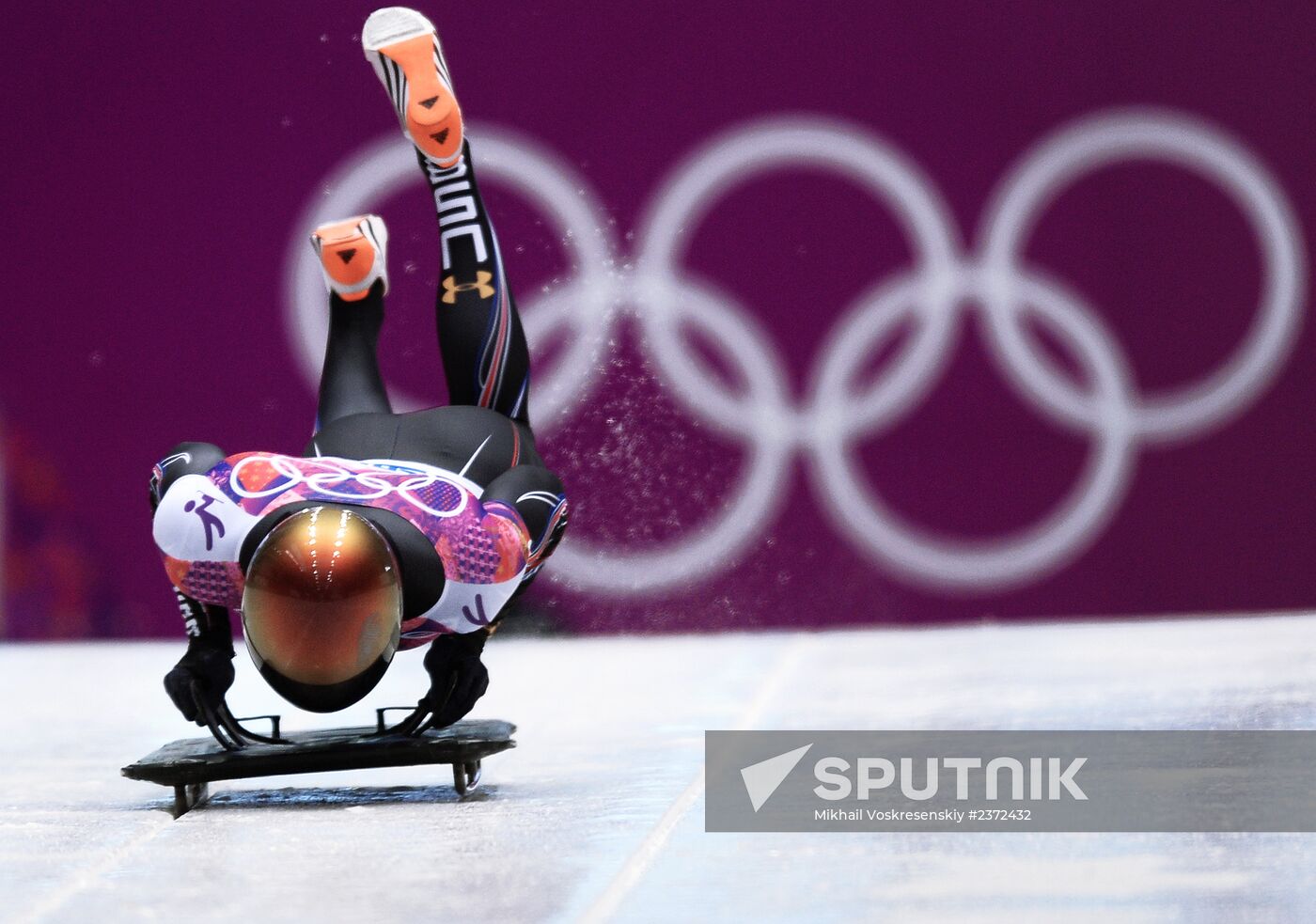 2014 Winter Olympics. Skeleton. Men. Day One