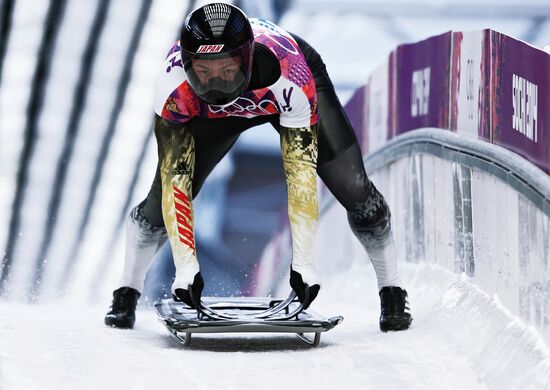 2014 Winter Olympics. Skeleton. Men. Day One