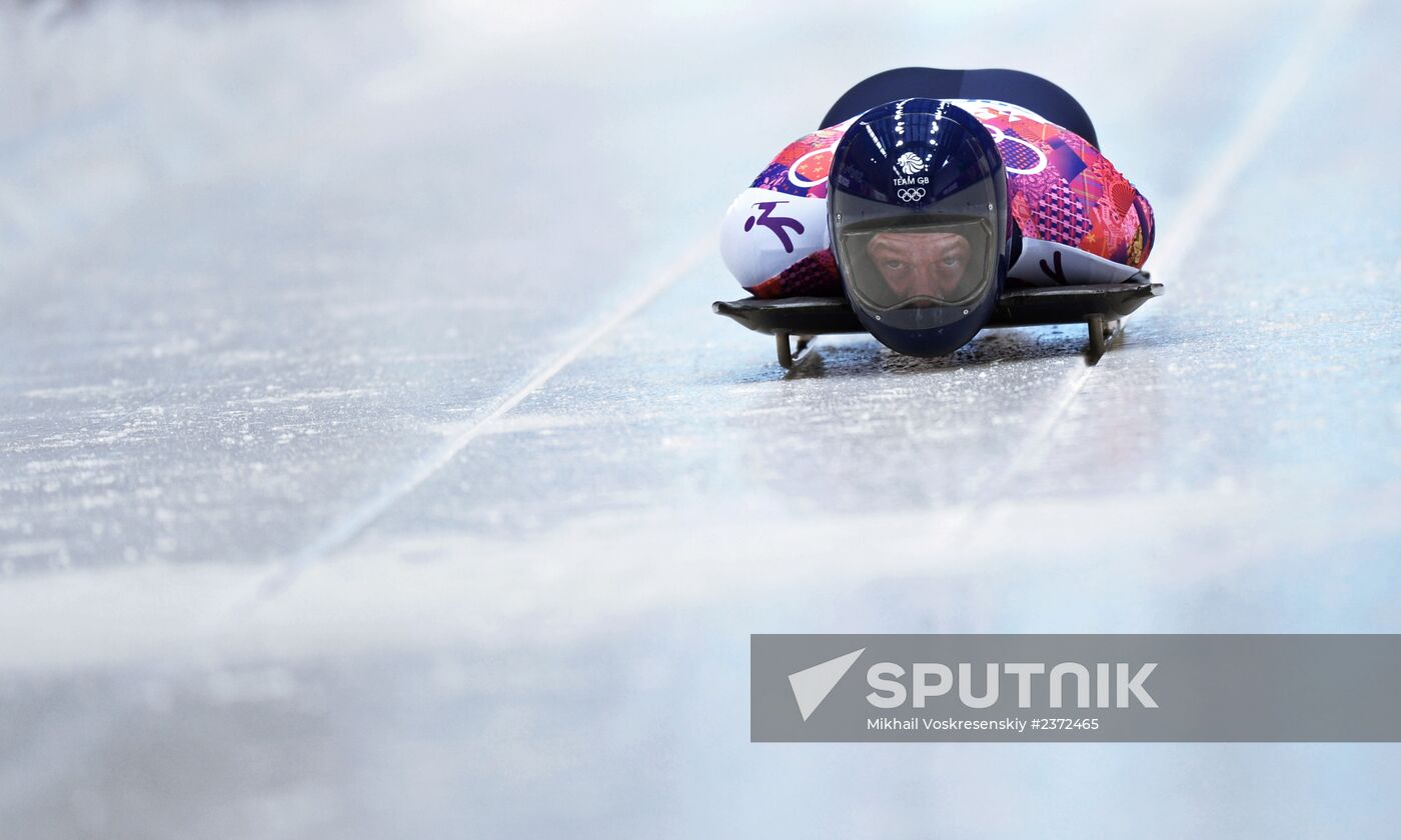 2014 Winter Olympics. Skeleton. Men. Day One