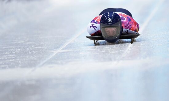 2014 Winter Olympics. Skeleton. Men. Day One